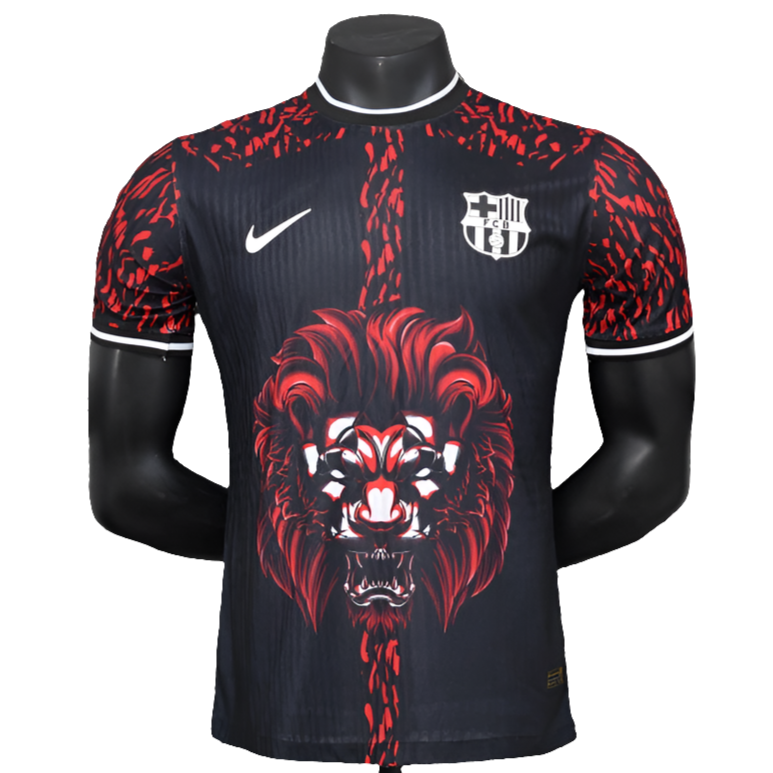Barcelona 25/26 Lion Edição Camisa - Vermelha - Versão Jogador