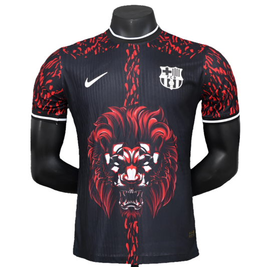 Barcelona 25/26 Lion Edição Camisa - Vermelha - Versão Jogador