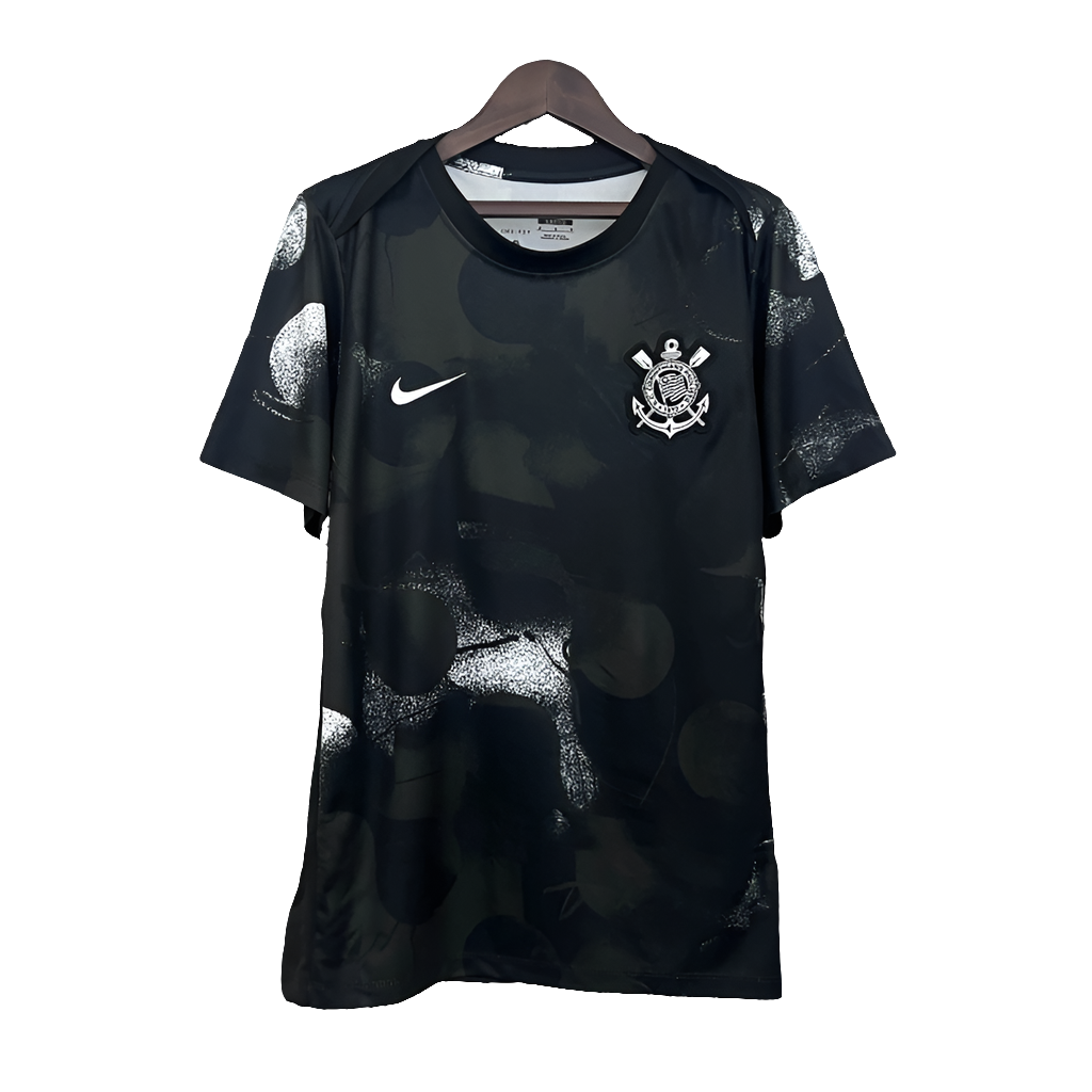 Corinthians 25/26 Camisa de Treino - Preta - Versão Torcedor