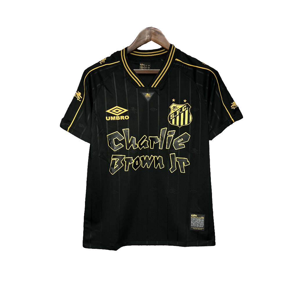 Santos 24/25 Charlie Brown JR Camisa - Preta - Versão Torcedor