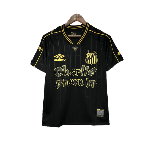 Santos 24/25 Charlie Brown JR Jersey - Black - Fan Version