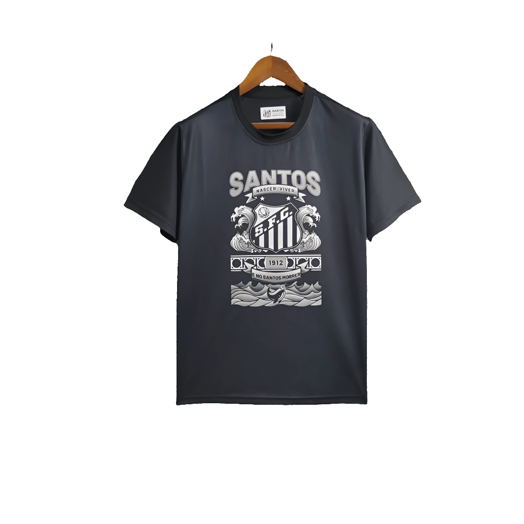 Santos 25/26 Casual Edição Camisa - Preta - Versão Torcedor