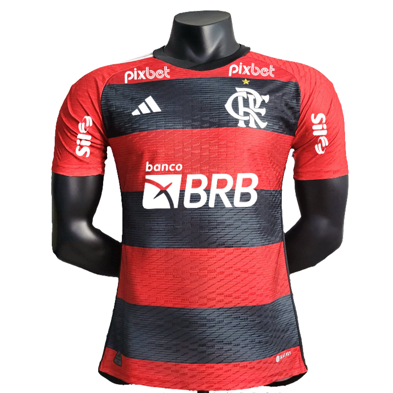Flamengo 23/24 I Home Camisa - All Sponsors - Versão Jogador