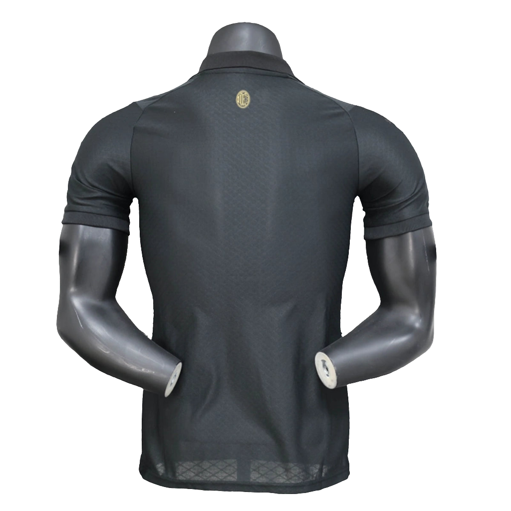AC Milan 25/26 125th Edição Aniversário Camisa - Preta - Versão Jogador