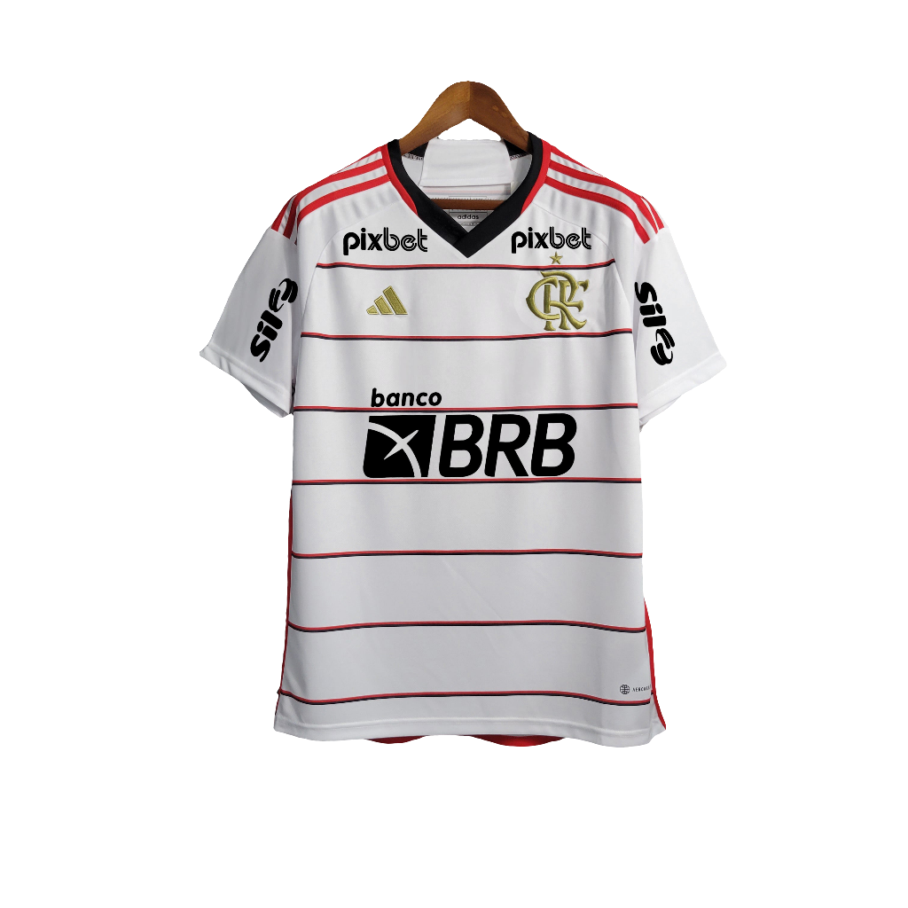 Flamengo 23/24 II Away Camisa - All Sponsors - Versão Torcedor