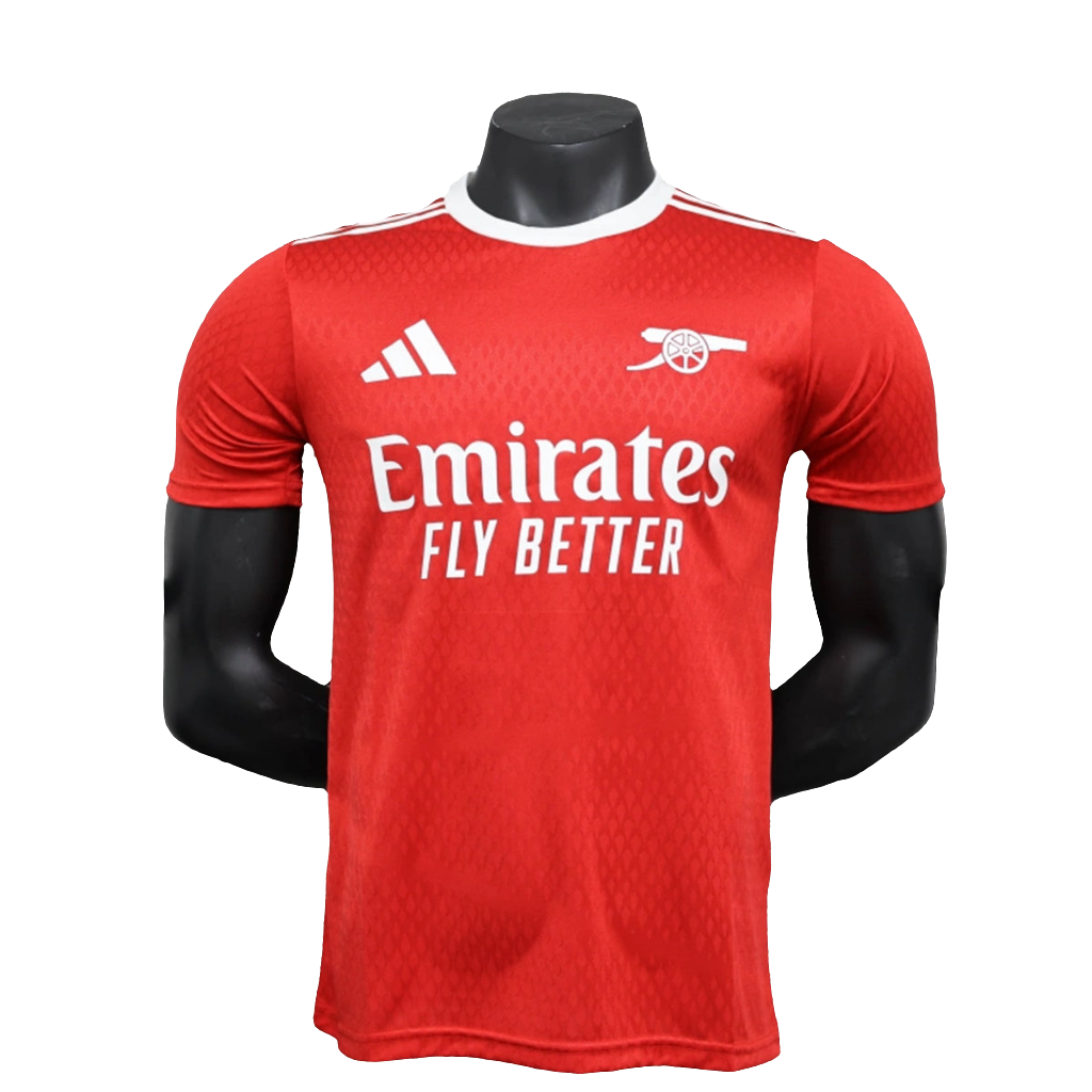 Arsenal 25/26 Camisa Pré-Jogo - Vermelha - Versão Jogador