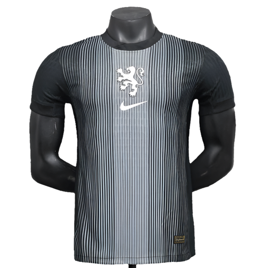 Netherlands 25/26 Camisa de Goleiro - Preta - Versão Jogador
