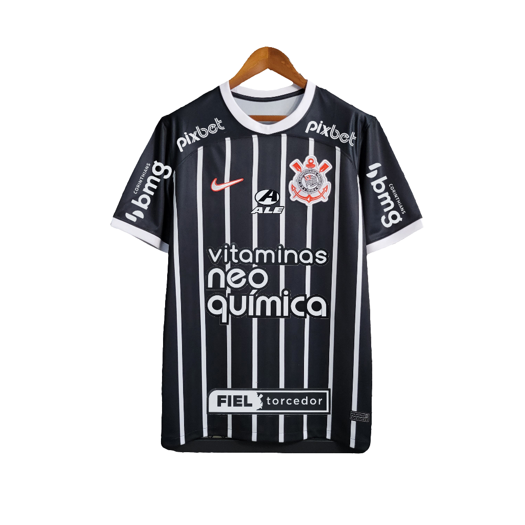Corinthians 23/24 II Away Camisa - All Sponsors - Versão Torcedor
