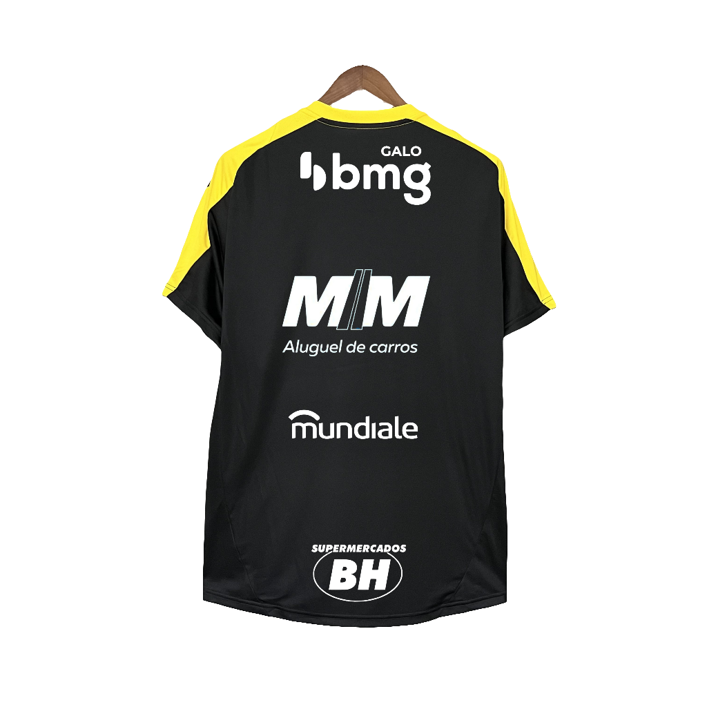 Atletico Mineiro 25/26 Camisa de Treino - All Sponsors - Preta - Versão Torcedor
