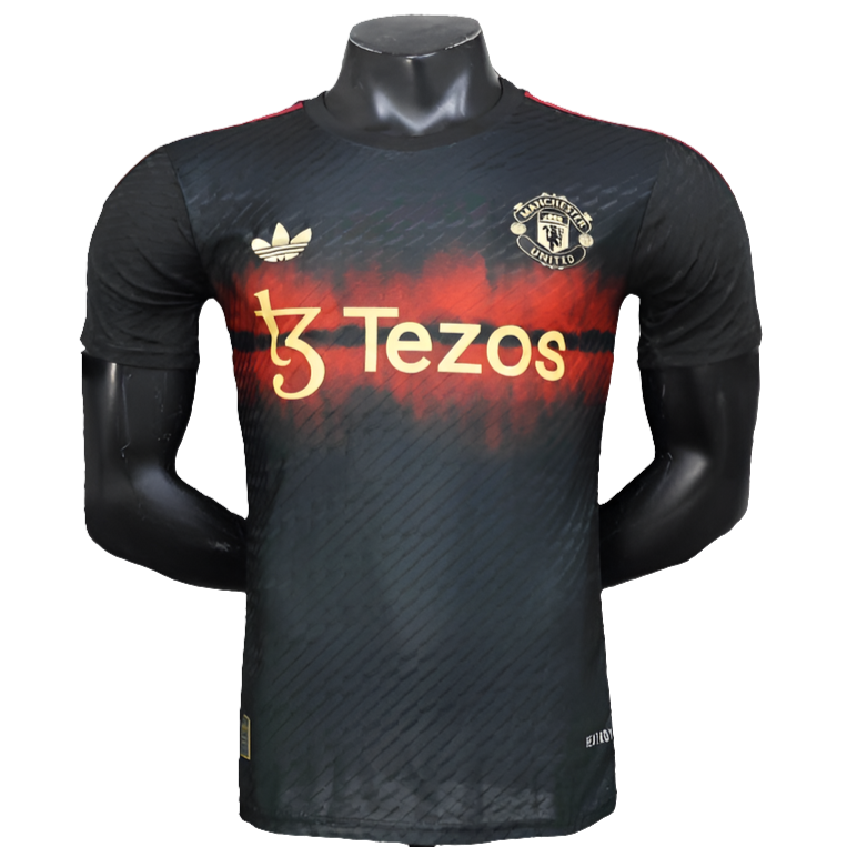 Manchester United 25/26 Camisa de Treino - Preta - Versão Jogador