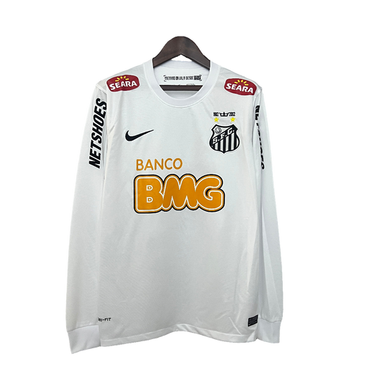 Santos 11/12 I Home Camisa - Manga Longa Versão Retrô