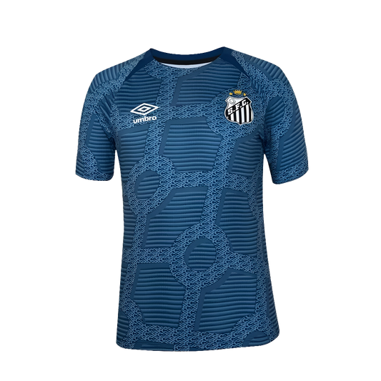 Santos 24/25 Camisa Pré-Jogo - Azul - Versão Torcedor