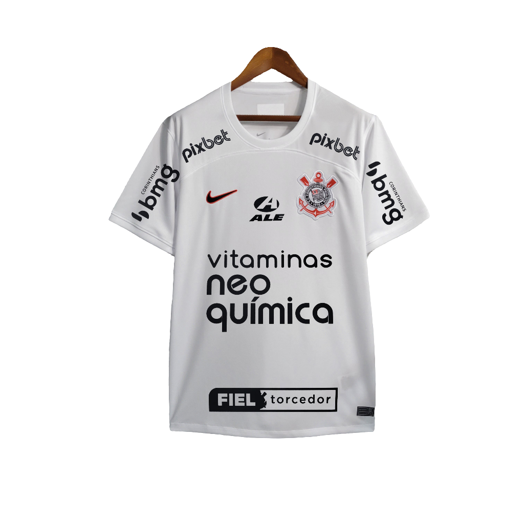 Corinthians 23/24 I Home Camisa - All Sponsors - Versão Torcedor