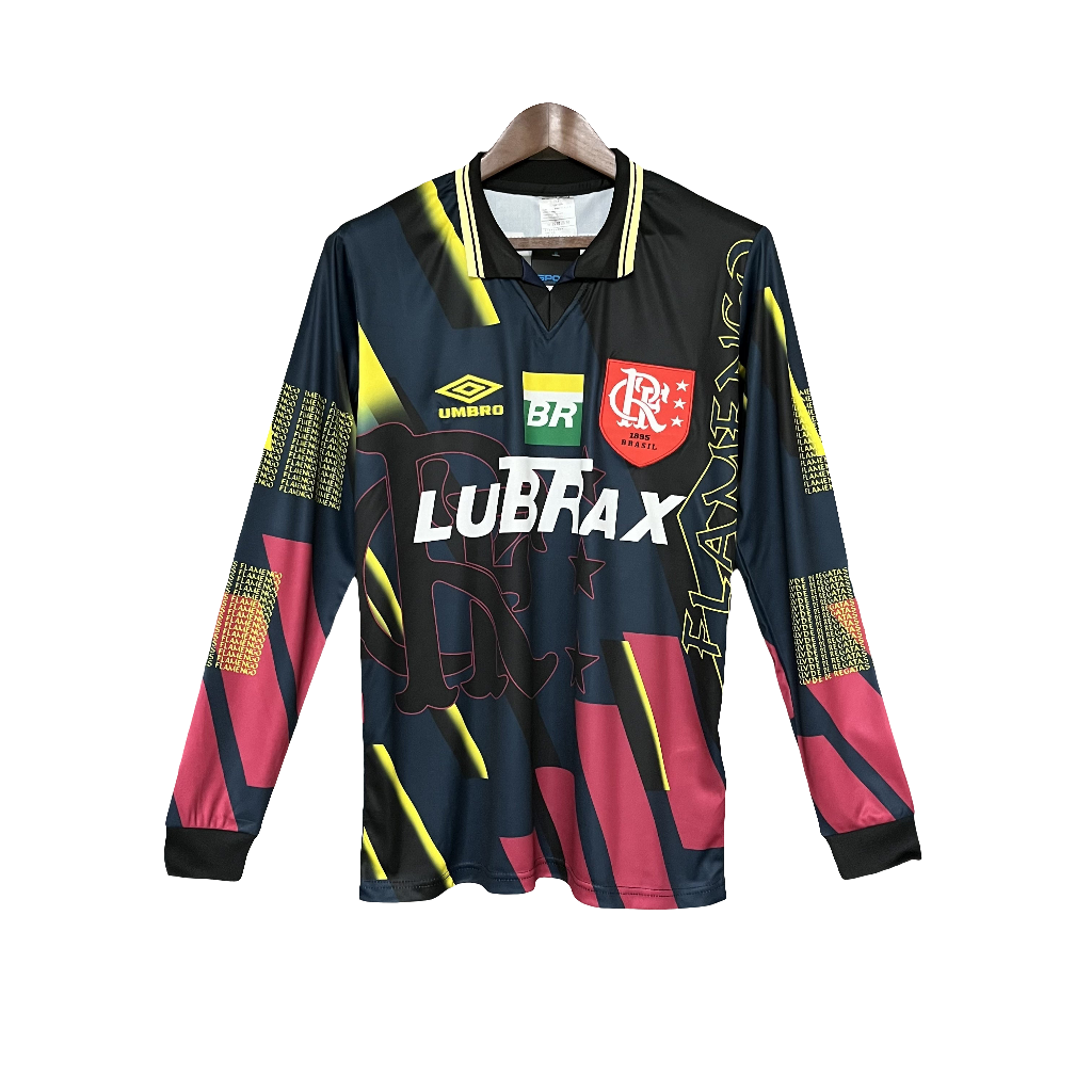 Flamengo 1997 Camisa de Goleiro - Manga Longa Versão Retrô
