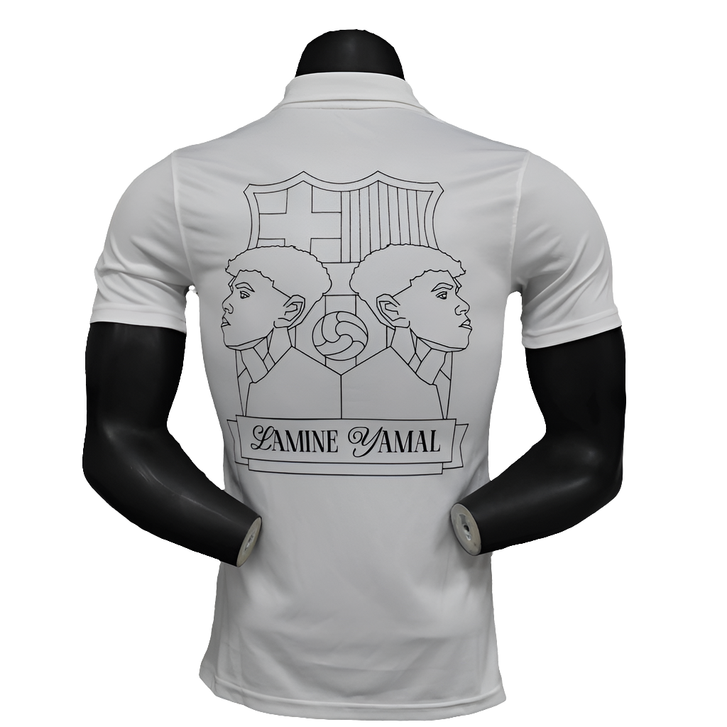 Barcelona 25/26 Edição Especial Camisa - Branca - Versão Jogador
