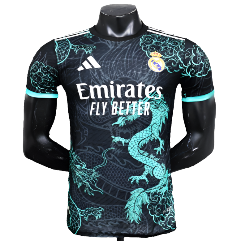 Real Madrid 25/26 Edição Especial Camisa - Preta and Sky Azul - Versão Jogador