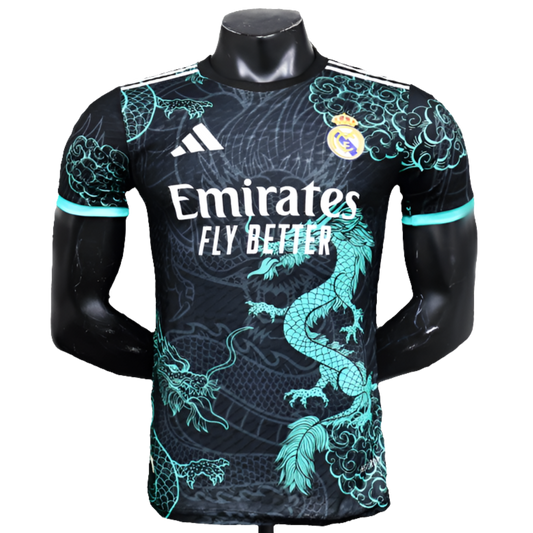 Real Madrid 25/26 Edição Especial Camisa - Preta and Sky Azul - Versão Jogador