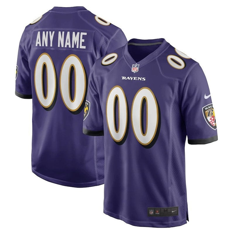 Baltimore Ravens - Personalizada NFL Game Camisa - Roxa