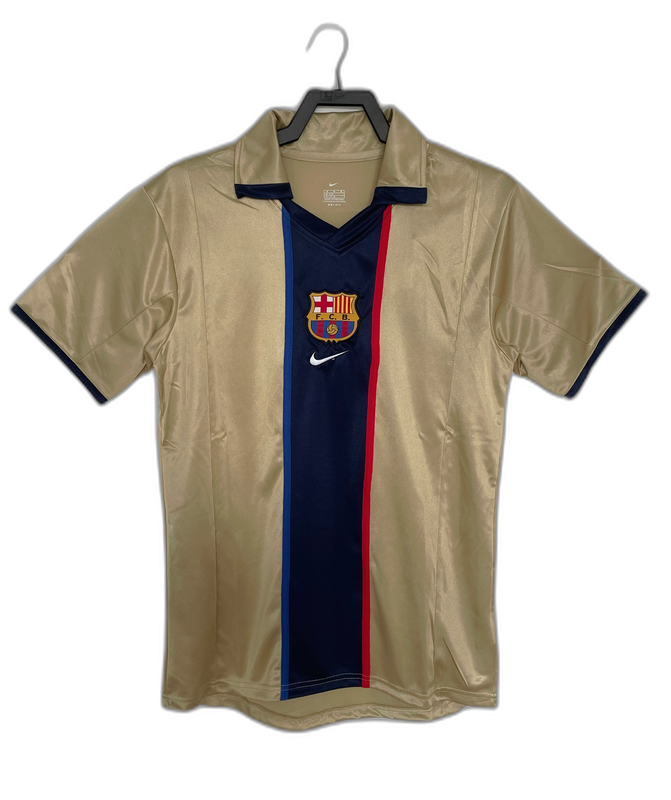 Barcelona 01/02 II Away Camisa - Versão Retrô