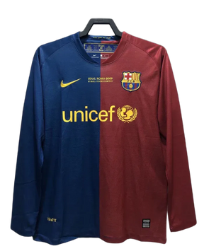 Barcelona 08/09 I Home Jersey - Long Sleeve Retro Version