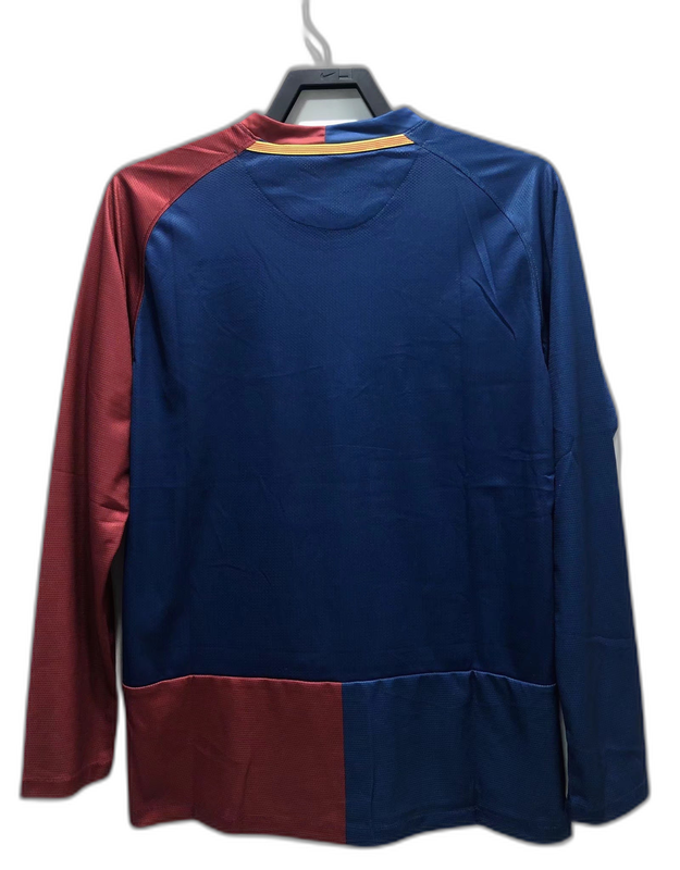 Barcelona 08/09 I Home Camisa - Manga Longa Versão Retrô