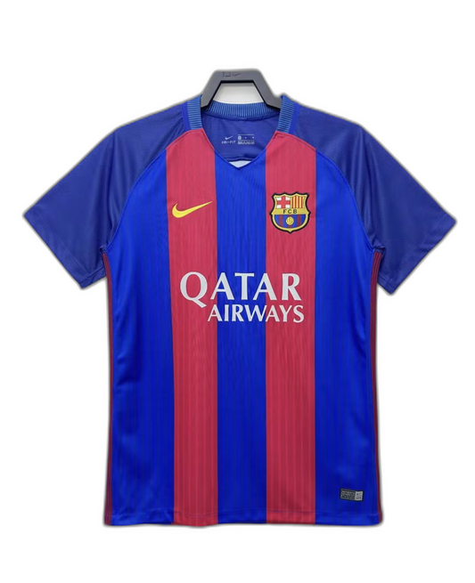 Barcelona 16/17 I Home Camisa - Versão Retrô
