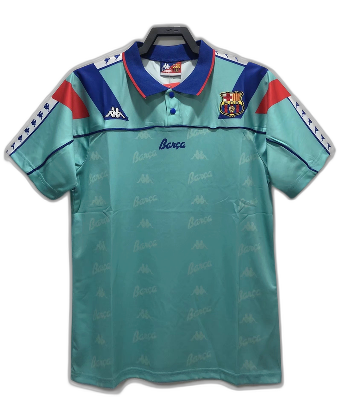 Barcelona 92/95 Light Azul Camisa - Versão Retrô