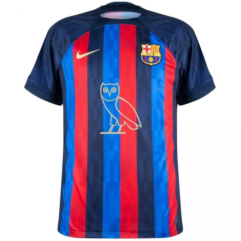 Barcelona & Drake Edição Especial 22/23 OVO Camisa - Versão Torcedor