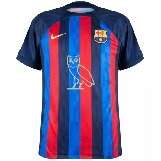 Barcelona & Drake Edição Especial 22/23 OVO Camisa - Versão Torcedor