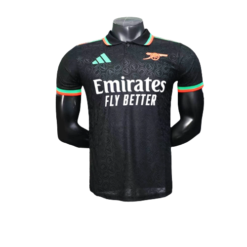 Arsenal 25/26 Camisa de Treino - Preta - Versão Jogador