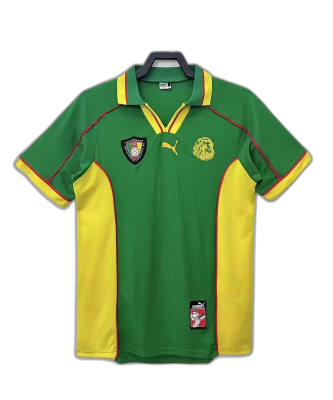 Cameroon 1998 I Home Camisa - Versão Retrô