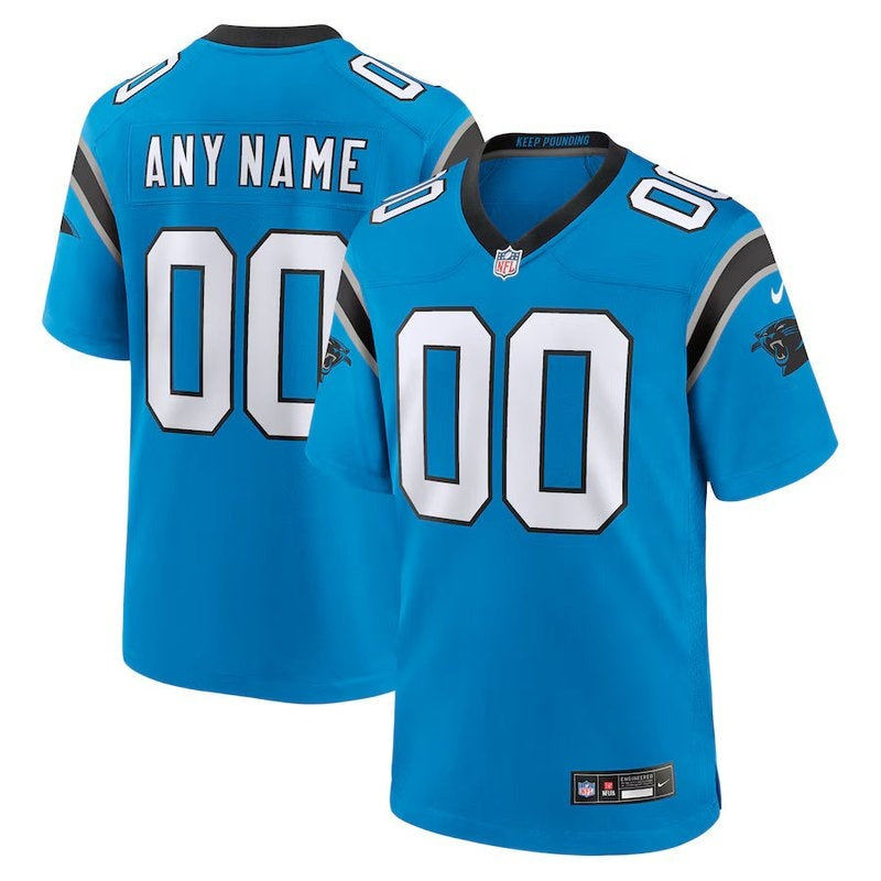 Carolina Panthers - Alternate Personalizada NFL Game Camisa - Azul