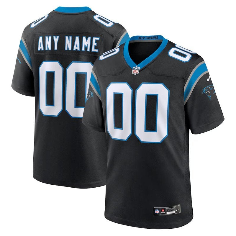 Carolina Panthers - Personalizada NFL Game Camisa - Preta