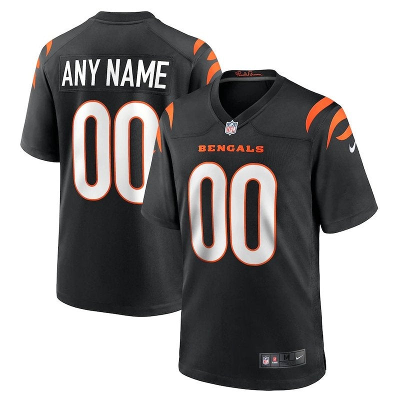 Cincinnati Bengals - Personalizada NFL Game Camisa - Preta