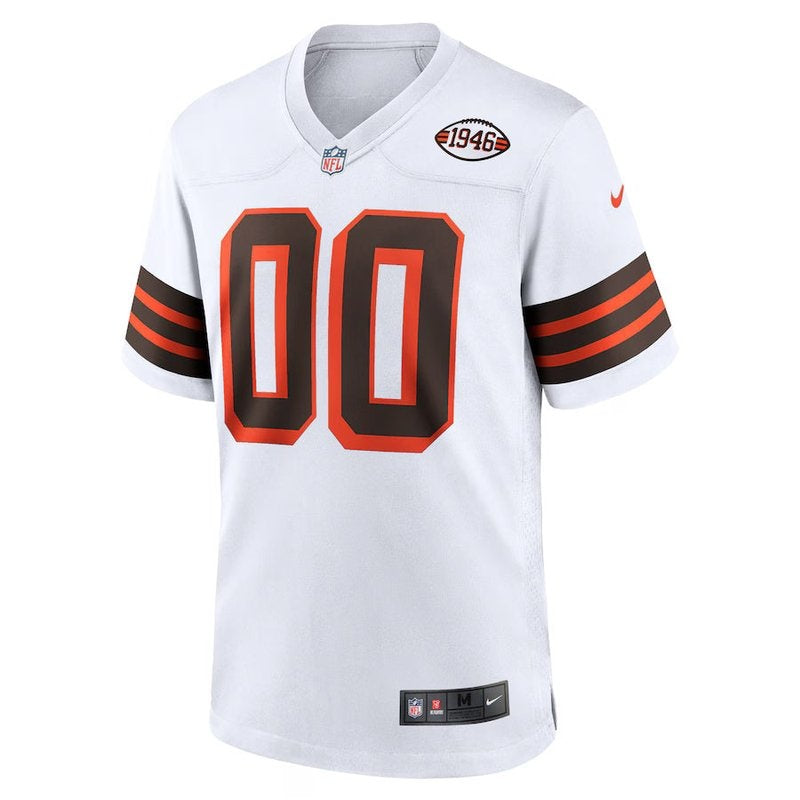 Cleveland Browns - 1946 Collection Alternate Personalizada NFL Camisa - Brown - Branca