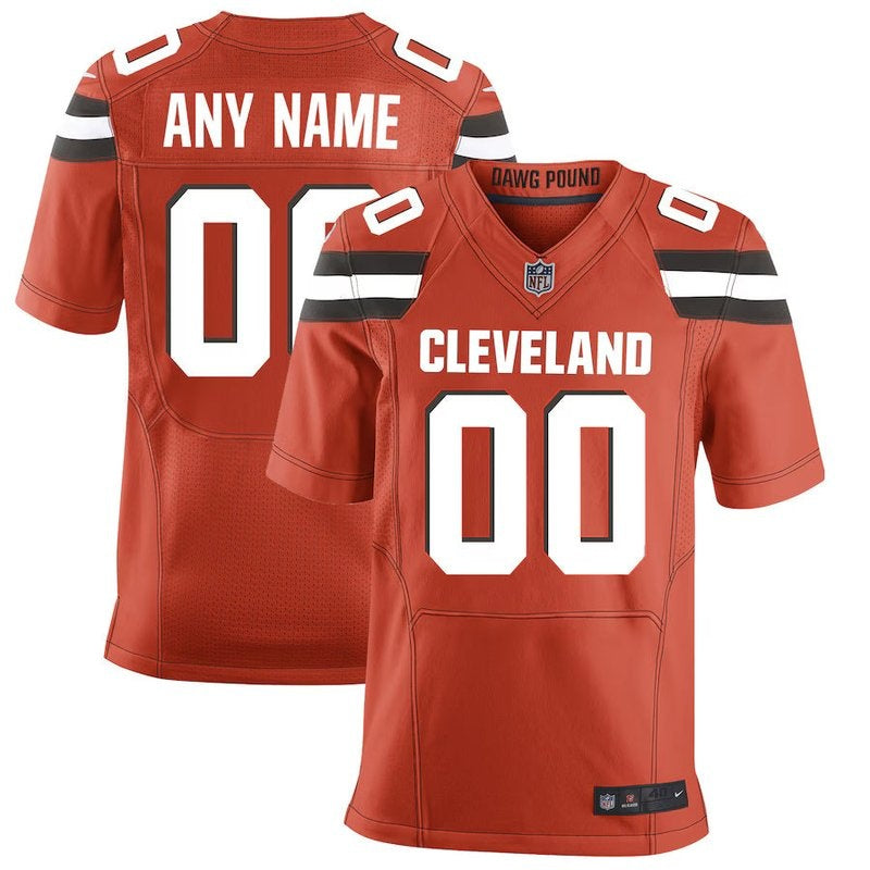 Cleveland Browns - Personalizada Alternate NFL Camisa - Brown - Orange