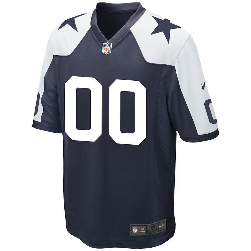 Dallas Cowboys - Alternate Personalizada NFL Game Camisa - Navy