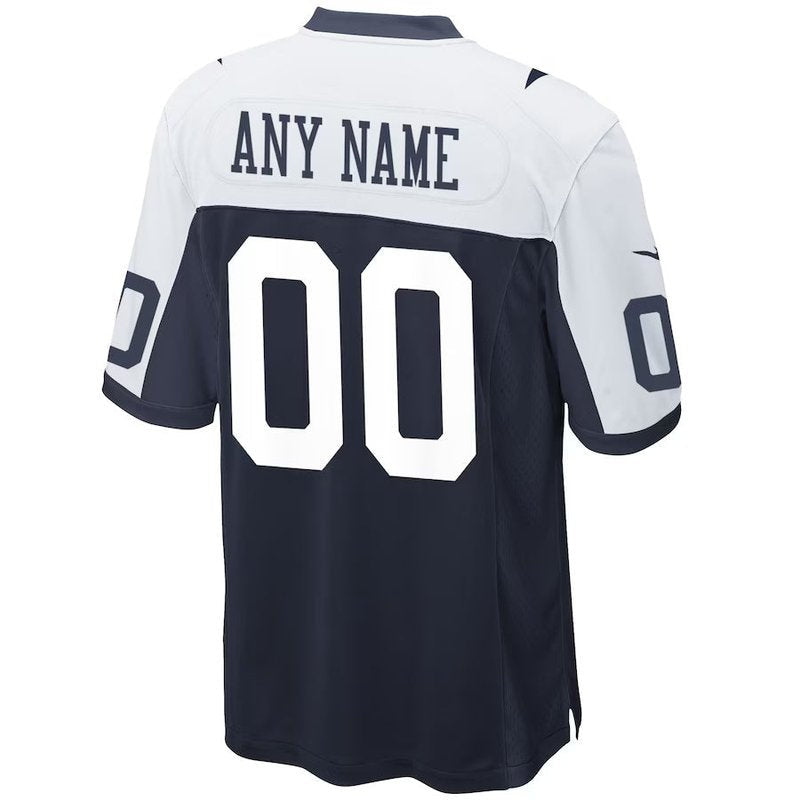 Dallas Cowboys - Alternate Personalizada NFL Game Camisa - Navy