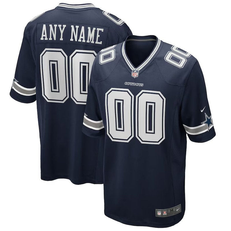 Dallas Cowboys - Personalizada NFL Game Camisa - Navy