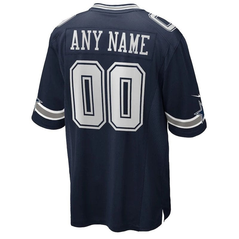 Dallas Cowboys - Personalizada NFL Game Camisa - Navy