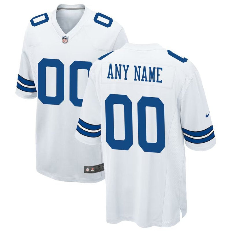 Dallas Cowboys - Personalizada NFL Game Camisa - Branca