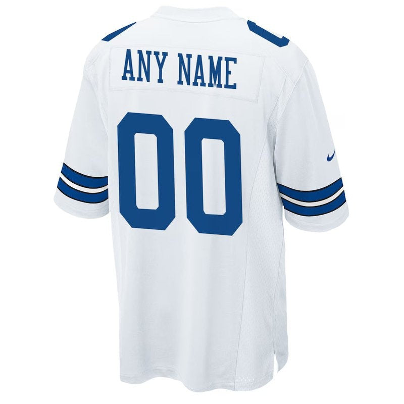Dallas Cowboys - Personalizada NFL Game Camisa - Branca