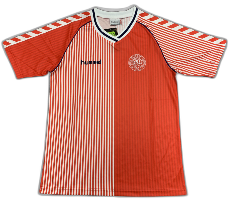 Denmark 1986 I Home Camisa - Versão Retrô