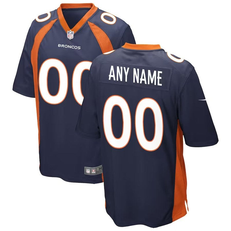 Denver Broncos - Alternate Personalizada NFL Game Camisa - Navy