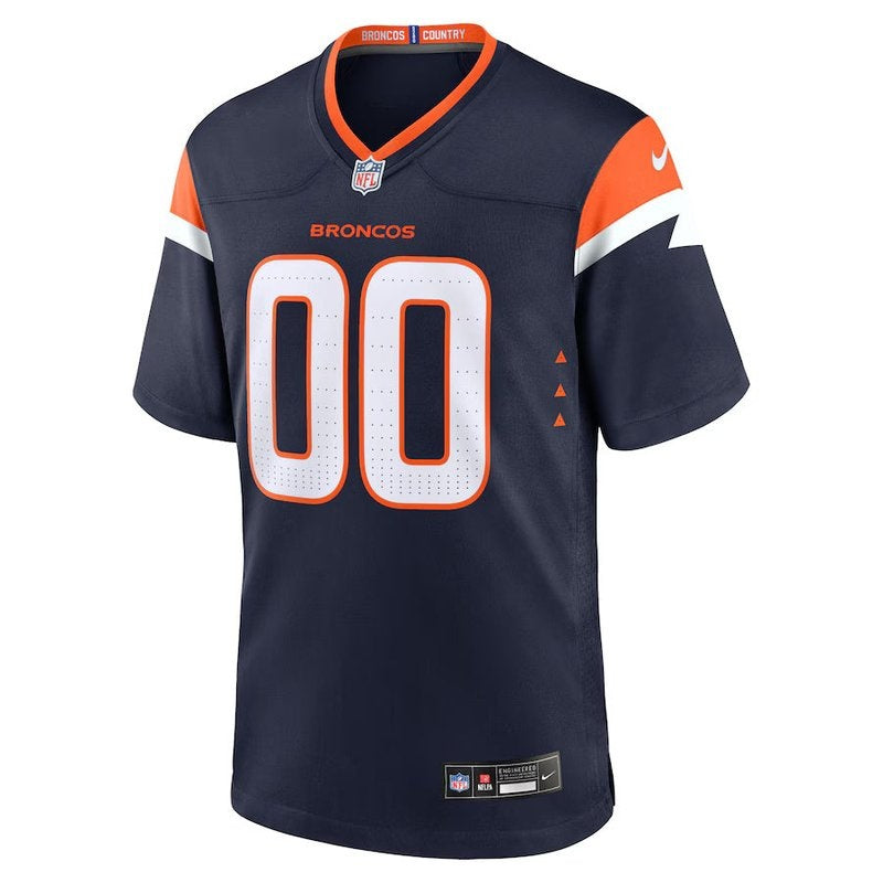 Denver Broncos - Alternate Mile High Collection - Personalizada NFL Game Camisa - Navy