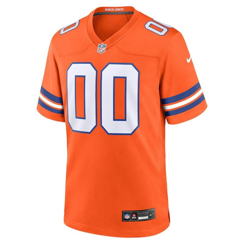 Denver Broncos - Mile High Collection - 1977 Throwback Personalizada NFL Game Camisa - Orange