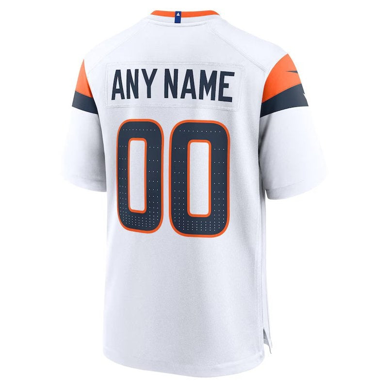 Denver Broncos - Mile High Collection - Personalizada NFL Game Camisa - Branca