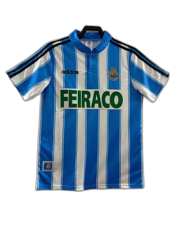 Deportivo La Coruna 97/98 I Home Camisa - Versão Retrô