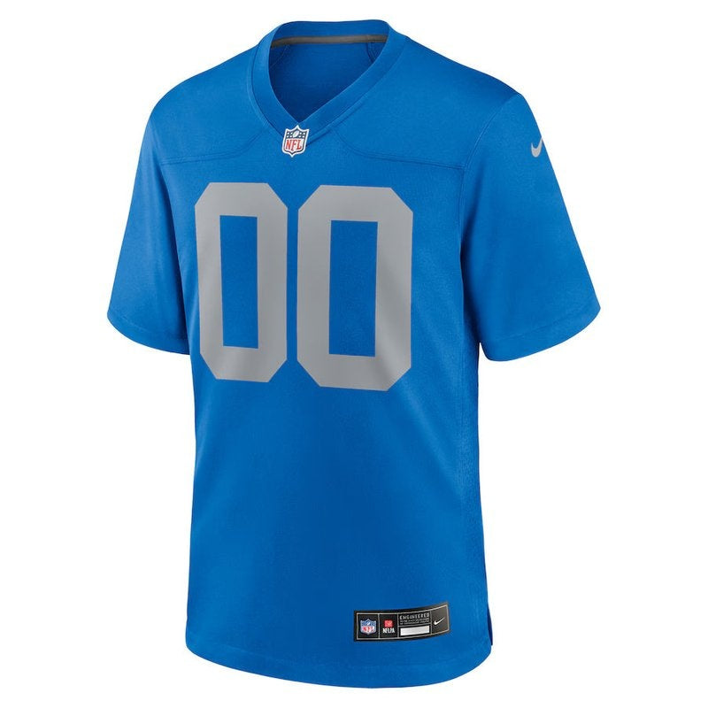 Detroit Lions - Alternate Personalizada NFL Game Camisa - Azul