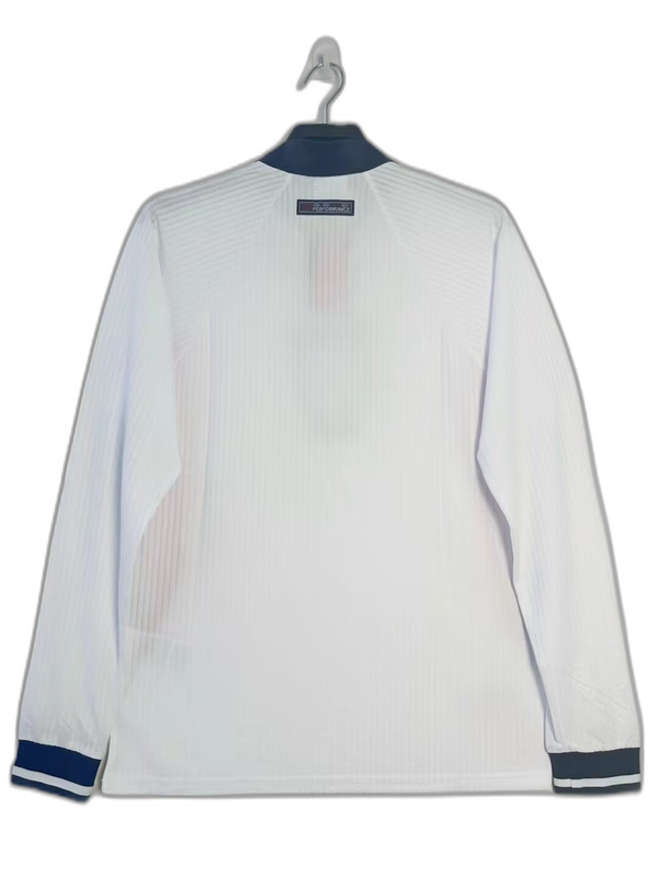 England 1998 I Home Camisa - Manga Longa Versão Retrô